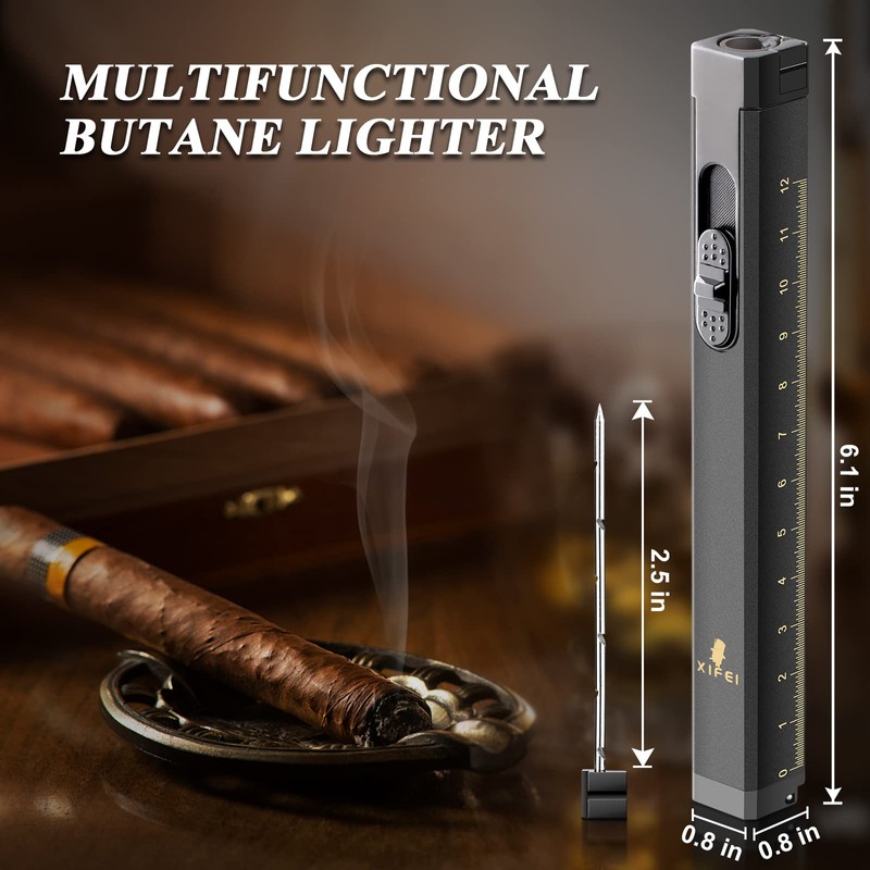 TISFA Cigar Lighter, Cigar Punch, Cigar Draw Enhancer, Cigar Length