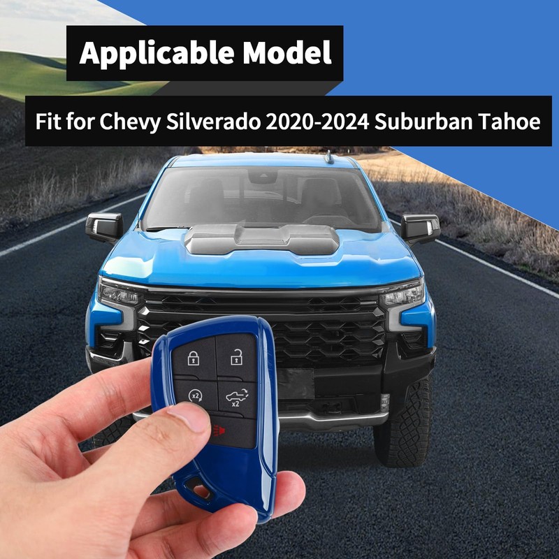 Voodonala for Chevy Silverado 2022-2024 ZR2 Key Fob Cover Case