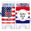 Body Glitter Stick, 2PCS Glitter Stick, cabello rojo blanco azul,