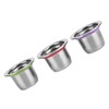 3Pcs/Set Coffee Capsule Reusable Pod Stainless Steel Refillable Filter 30x22x20mm