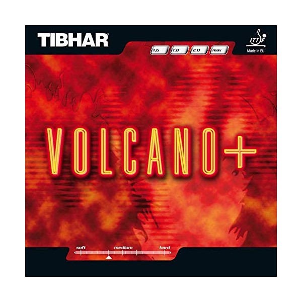 Tibhar Volcano Rubber, 2 mm Options, Red