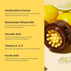 Medicube Vita C Deep Crema Hidratante Facial, Revitaliza y Aclara, 55 g