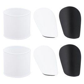 Mini Shin Pads for Football, 2 Pairs Shin Pads, Non-Slip with Shin Pad Holder, Lightweight and Compact, Tear-Resistant, Washable, Protective Football Equipment for Teenagers and Girls