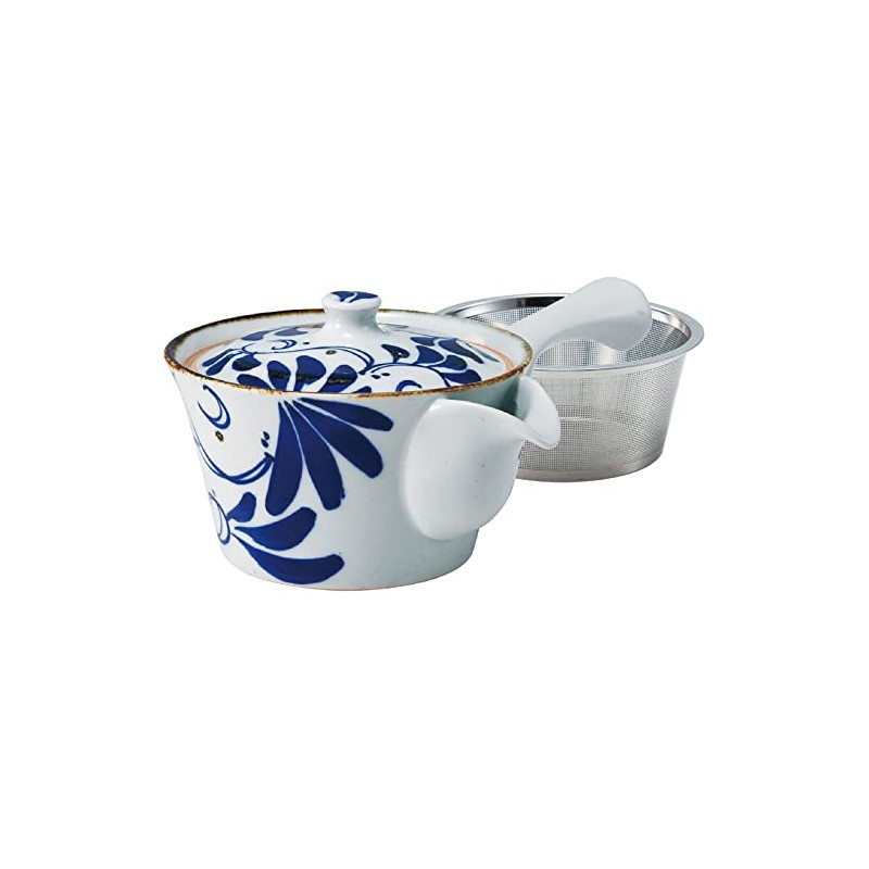 Hasami Ware 18373 Karakusa Teapot, Super Stainless Steel with Tea