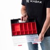 KADAX Organiser, Tool Box Made of Plastic, Small Parts Magazine