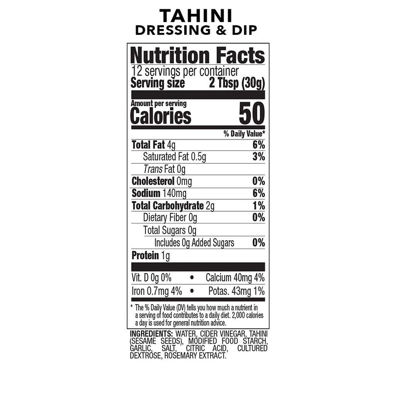 Tahini Dressing and topping sauce (1)