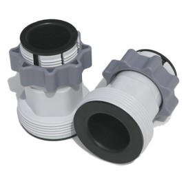 Pool Above 1.25" to 1.5" Type B Hose Adapters for INTEX Pumps & Saltwater System | Set of 2