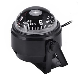 Boat Compass, Outdoor High Precision LED Car Boat Marine Military Digital Magnetic Compass Mini Boat Navigation Compass for Boat Vehicle