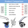 ANPTGHT Office Chair Wheels with Brake, Wheels Smooth Rolling Heavy
