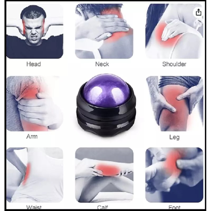Solacium Manual Massage Roller Ball - Massager and Therapy Tool