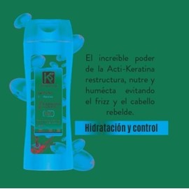 Kerashine Shampoo Hidratación y Control 2 en 1 con Keratina 650ml