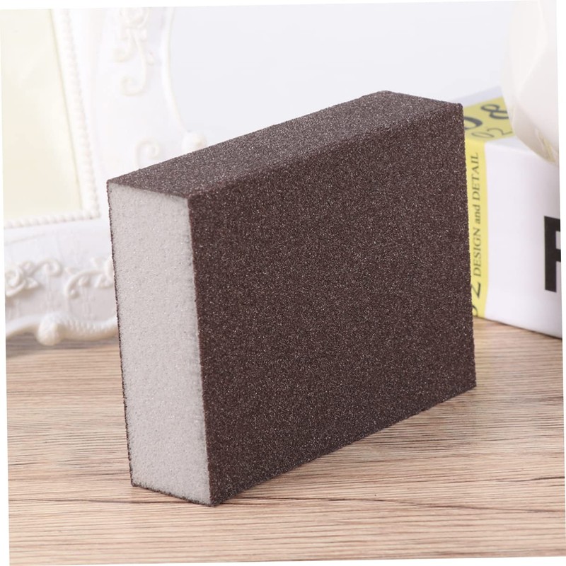 TEHAUX 4pcs Double Sided Sponge Emery Papers for Home Polishing