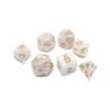 Polyhedral Dice Set Pearl White for Dungeon and Dragons Pathfinder