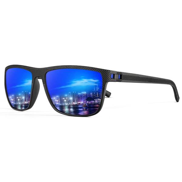 HENGOSEN Sunglasses for Men, Polarised Sunglasses for Men with Lightweight