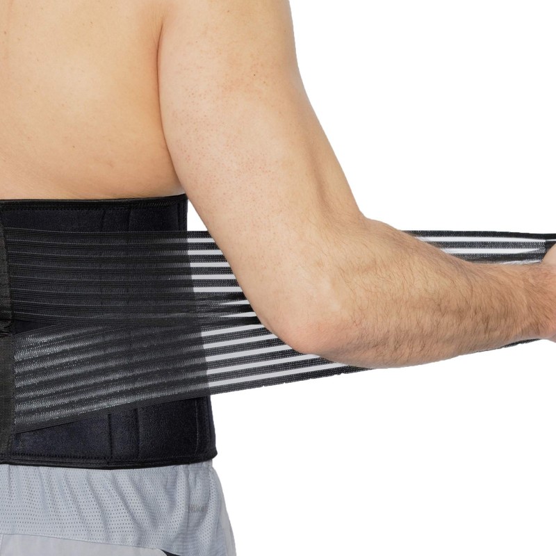 NEOtech Care Rückenbandage aus Neopren - Doppelten Bändern für Kompression
