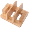 GZLT Bamboo Pot Lid Holder Stand, Cutting Board Organizer and
