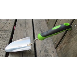 FITOOL Stainless Steel Hand Trowel 13-Inch, Full Size Stainless Steel Digging Blade Mirror Polishing - Super Strong Premium Garden Trowel - with Soft dual-color Ergonomic Handle