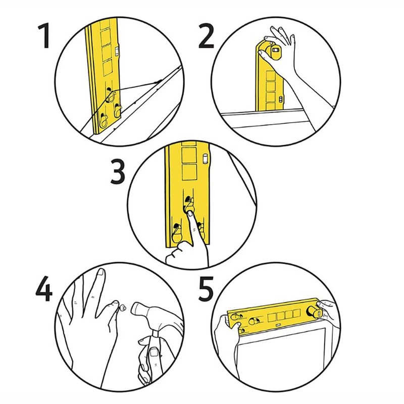 ANCLLO Picture Hanging Tool with Level Easy Frame Picture Hanger