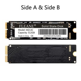 FLEANE MZ13C SSD de 512 GB para MacBook Air (mediados de 2013-2017) A1465 A1466, MacBook Pro (finales de 2013-2015) A1398 A1502, iMac Pro A1481 (finales de 2013), Mac Mini A1347 44) 4