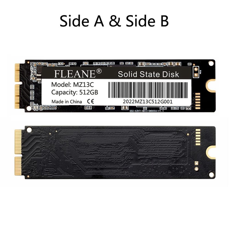 FLEANE MZ13C SSD de 512 GB para MacBook Air (mediados