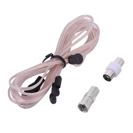 FM Indoor Antenna, FM Dipole Antenna Radio Home Indoor FM Receiver Aerial with TV Female Connector