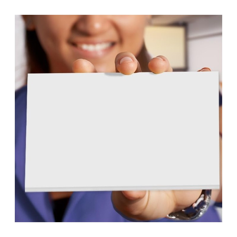 School Smart Unruled Index Cards, 4 x 6 Inches, White,