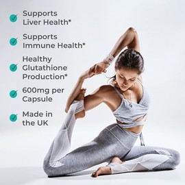 NAC Supplement, 600mg - 90 N-Acetyl-Cysteine Capsules- Vegan Friendly Amino Acid and Glutathione Precursor for Nutritional Balance