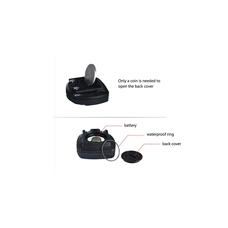 VOANZO Bicycle Computer Speedometer Waterproof Backlight LCD Display with Stopwatch