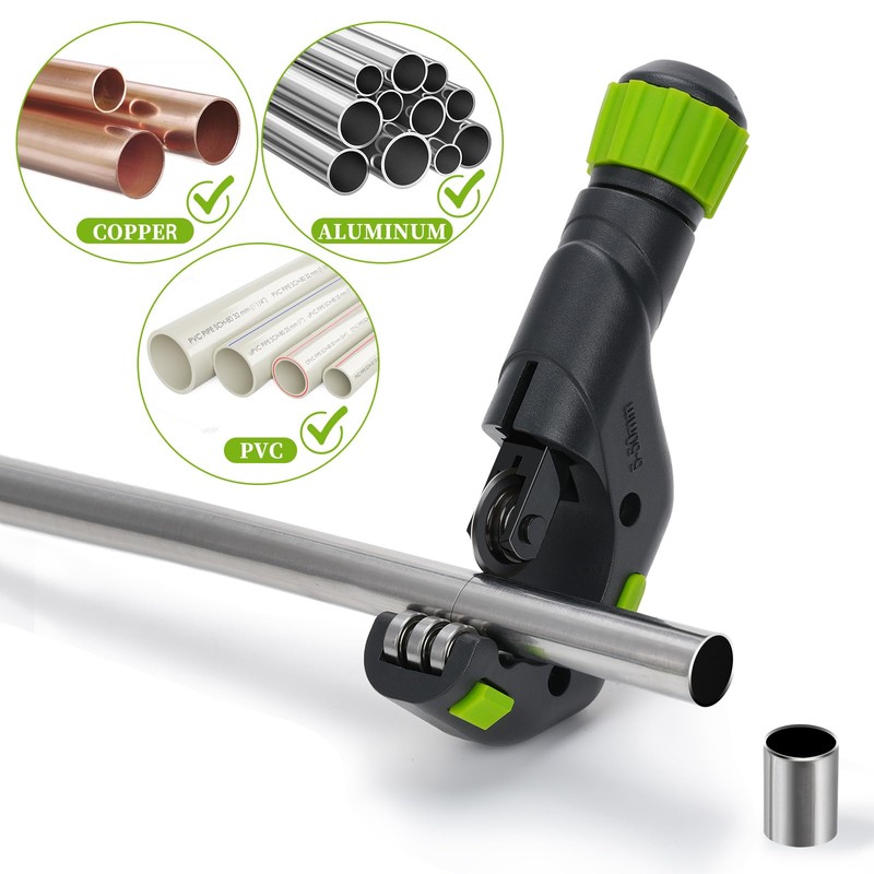 Nutmanel Pipe Cutter, Pipe Cutter Set with Deburrer, Diameter 5-50