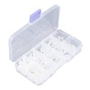 Walfront 150 Piezas Tornillos de Nailon Tuercas Pernos Arandelas Kit