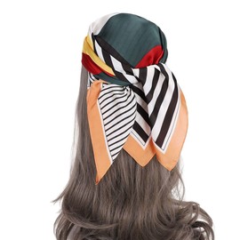 FAIRYGATE Tuch Schal Seiden Quadrat Schals für Damen Tücher Hochwertiges Seidentuch Seidenschal Halstuch Kopftücher 93024