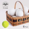 Wool Dryer Balls Organic XL 6-Pack, 100% New Zealand Chemical