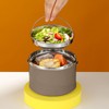 Insulated Food Container 304 Stainless Steel PP Stackable Portable Round