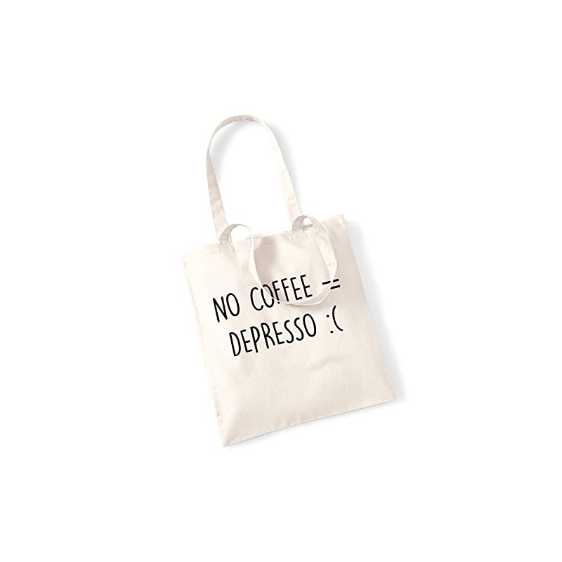 Flox Creative No coffee = depresso tote bag