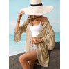 Women Summer Open Front Lace Details Lightweight Kimonos Sheer Beach