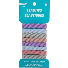 Active Hair Ties - 8 Pack (2 Sets) | Strong, Comfortable & Durable for Sports, Workouts & Daily Use