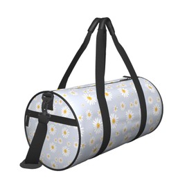 Gbuzozie Daisies Flowers Sports Gym Bag Travel Duffel Bag Shoes Compartment For Men Women Foldable Lightweight Yoga Gym Sports Bag