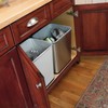 Polder 7 Gallon, Undersink, No Skid Rubber Base, Brushed Stainless