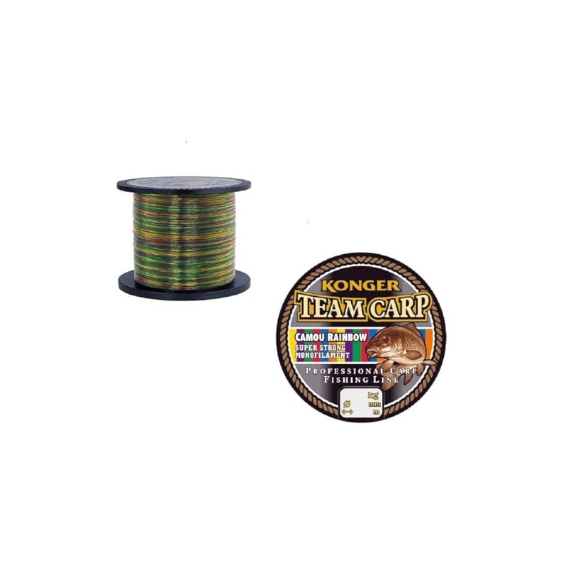 Konger Team Carp Rainbow Fishing Line 1000 m Monofilament Carp
