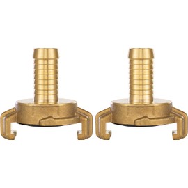 POPPSTAR Poppstar 2er-Set Messing Schnellkupplung 1/2 Zoll Tülle (System Geka Kupplung 1/2 Zoll Schlauchtülle), für 13mm Schlauch-Innendurchmesser