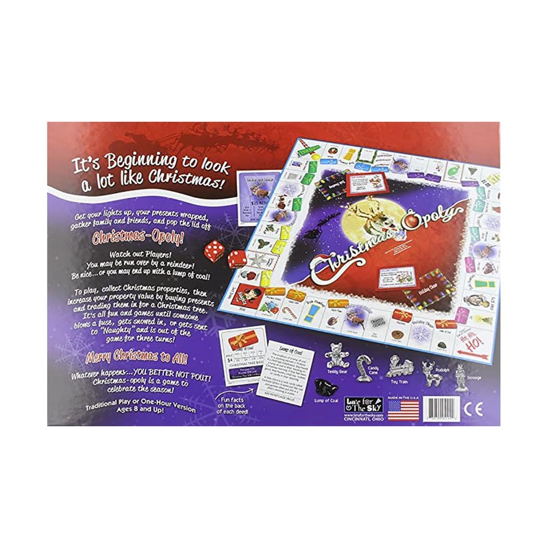 Late for the Sky: Christmas-Opoly, Festive Twist on one of