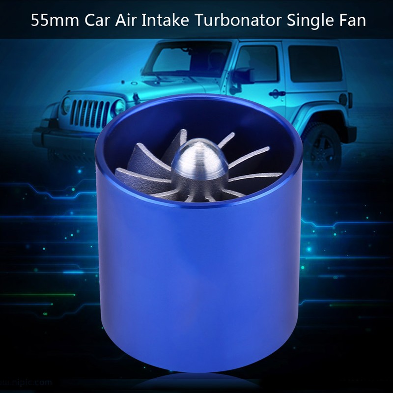 55mm Car Air Intake Turbonator Single Fan Turbine Super Charger