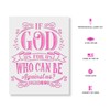 God is for Us Stencil Template for Walls and Crafts