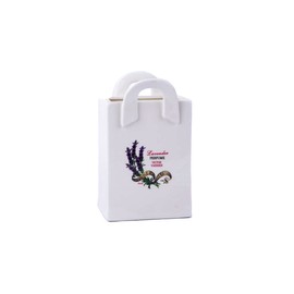 GMMH Country House Vintage Bathroom Accessory Set Lavender Bathroom Accessory Set Soap Dispenser Toilet Brush Ceramic (Decorative Bag)
