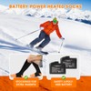 Heated Socks, Rechargeable Electric Socks for Men Women, 7.4V Battery