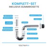 Bächlein Universal P-Trap for Washbasins and Washstands – Precisely Fitting
