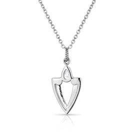 Montana Silversmiths Western Lifestyle Women's Crystal Necklace (Guided Purpose Arrowhead)