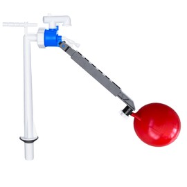 PlumbEZ Toilet Cistern Fill Valve Bottom Entry with Float - 1/2" Toilet Fill Valve with Adjustable Arm | Ballcock for Toilet Cistern with Ball Float