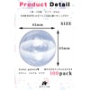 HIRAISM Gachagacha Capsules Mini Transparent, Set of 100 (1.8 inches