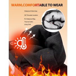 INPAKO Kids Ski Gloves Waterproof Winter Snow Gloves for Boys Girls Cold Weather Windproof Warm Mittens for Snowboard Sport Outdoor